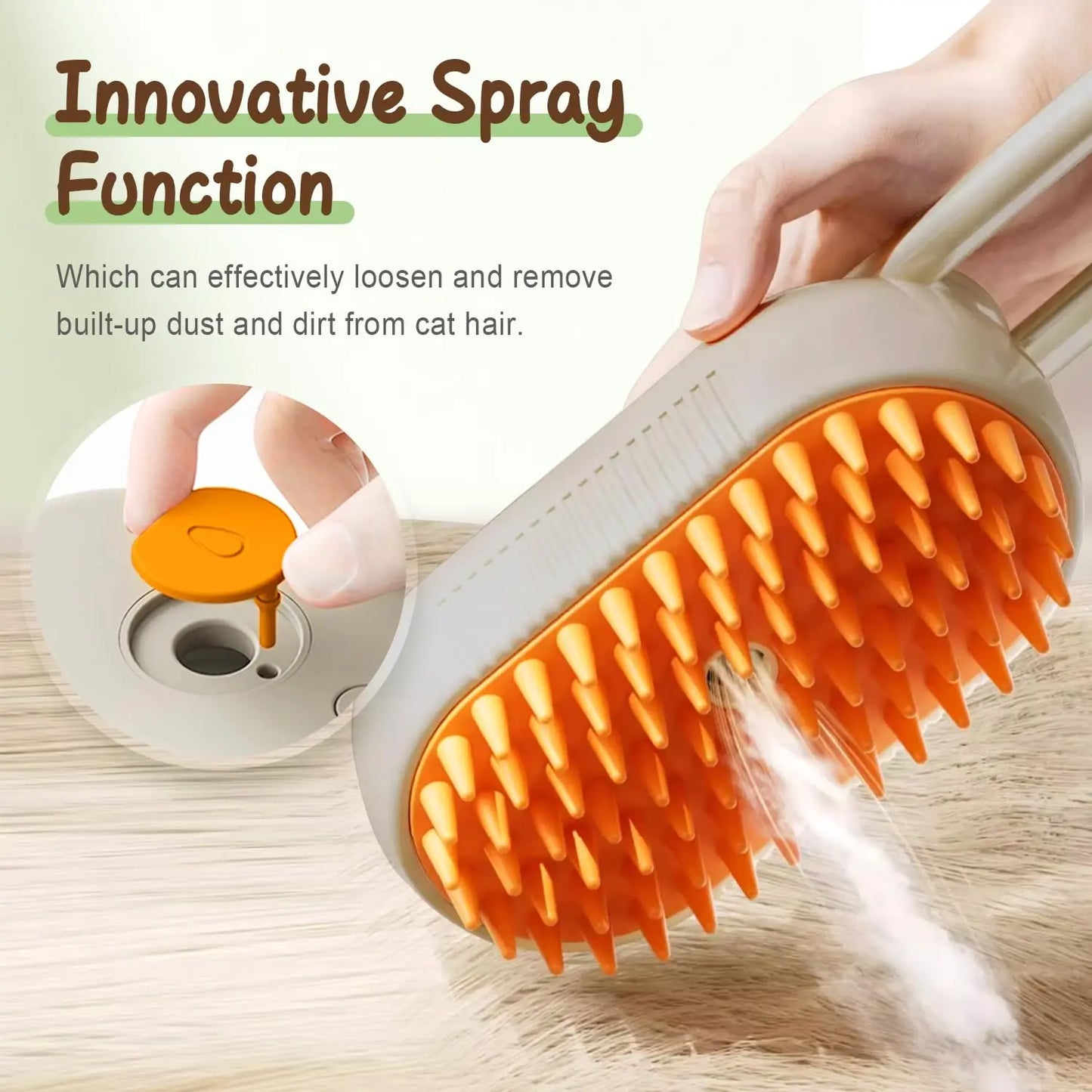 Caves Cat Steam Grooming Brush