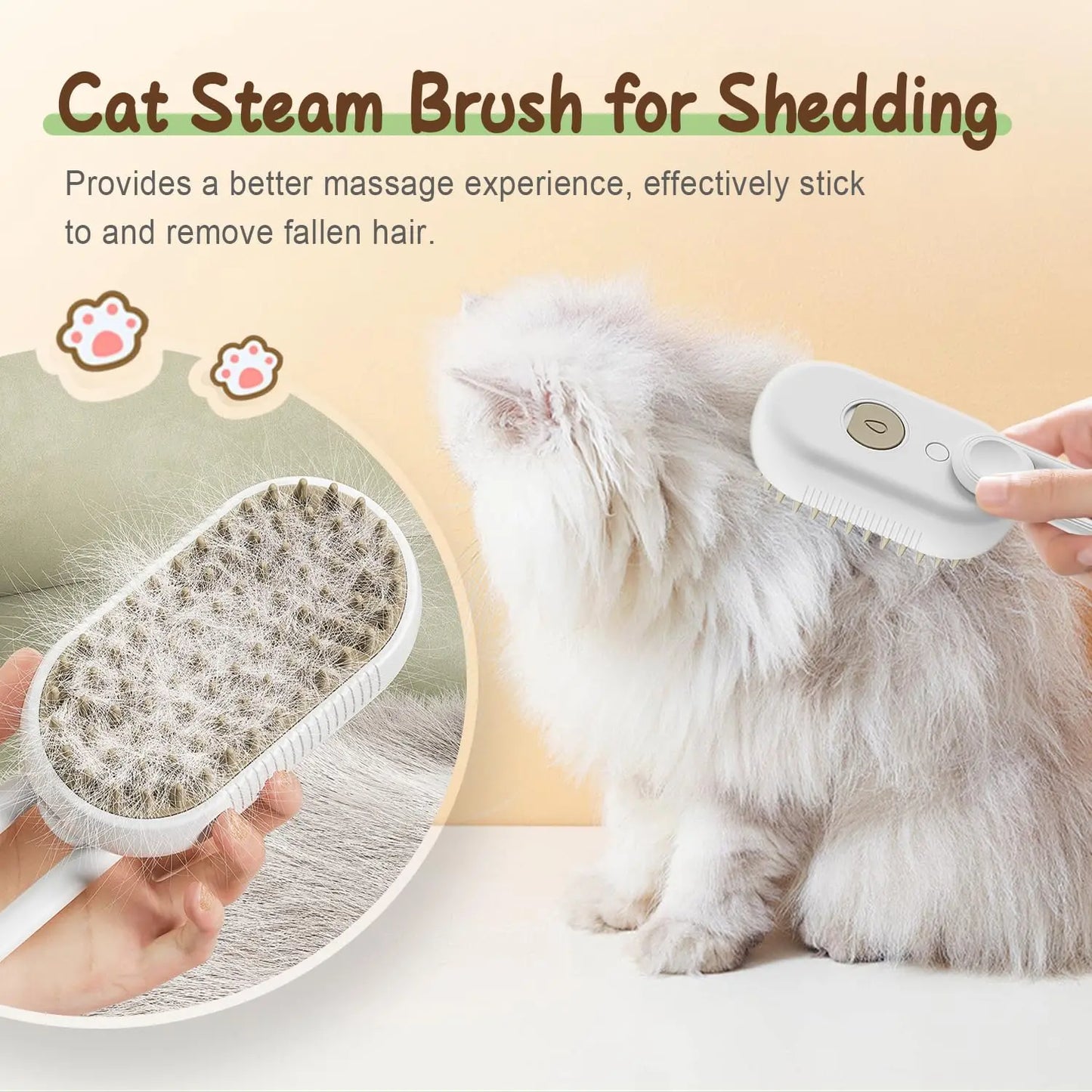 Caves Cat Steam Grooming Brush