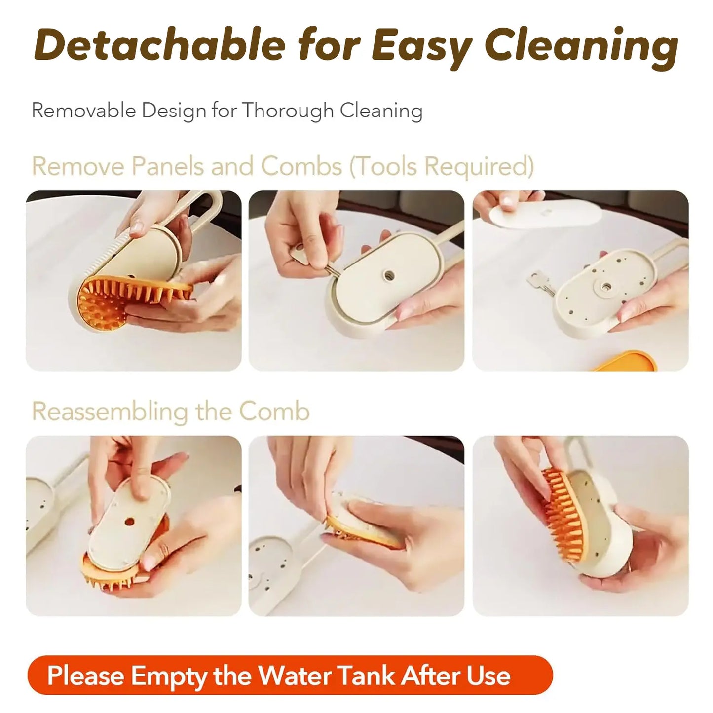 Caves Cat Steam Grooming Brush