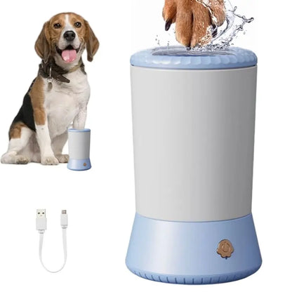 2025 All for Paws Portable Automatic Dog Paw Cleaner with Free Towels - USB Rechargeable Device for Cleaning Muddy Paws, Safe for Pets