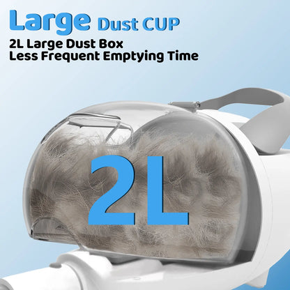 Pawimood 5-in-1 Professional Pet Grooming Vacuum with 13000PA Suction Power, 2L Dust Cup, and Comprehensive Shedding Grooming Kit