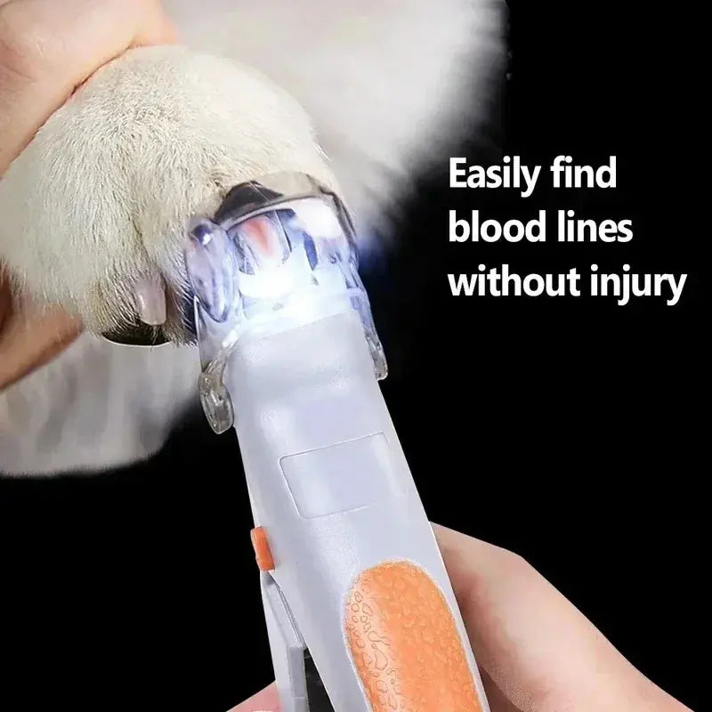 Professional Pet Nail Clipper with LED Light - Safe and Painless Trimmer for Accurate Claw Cutting