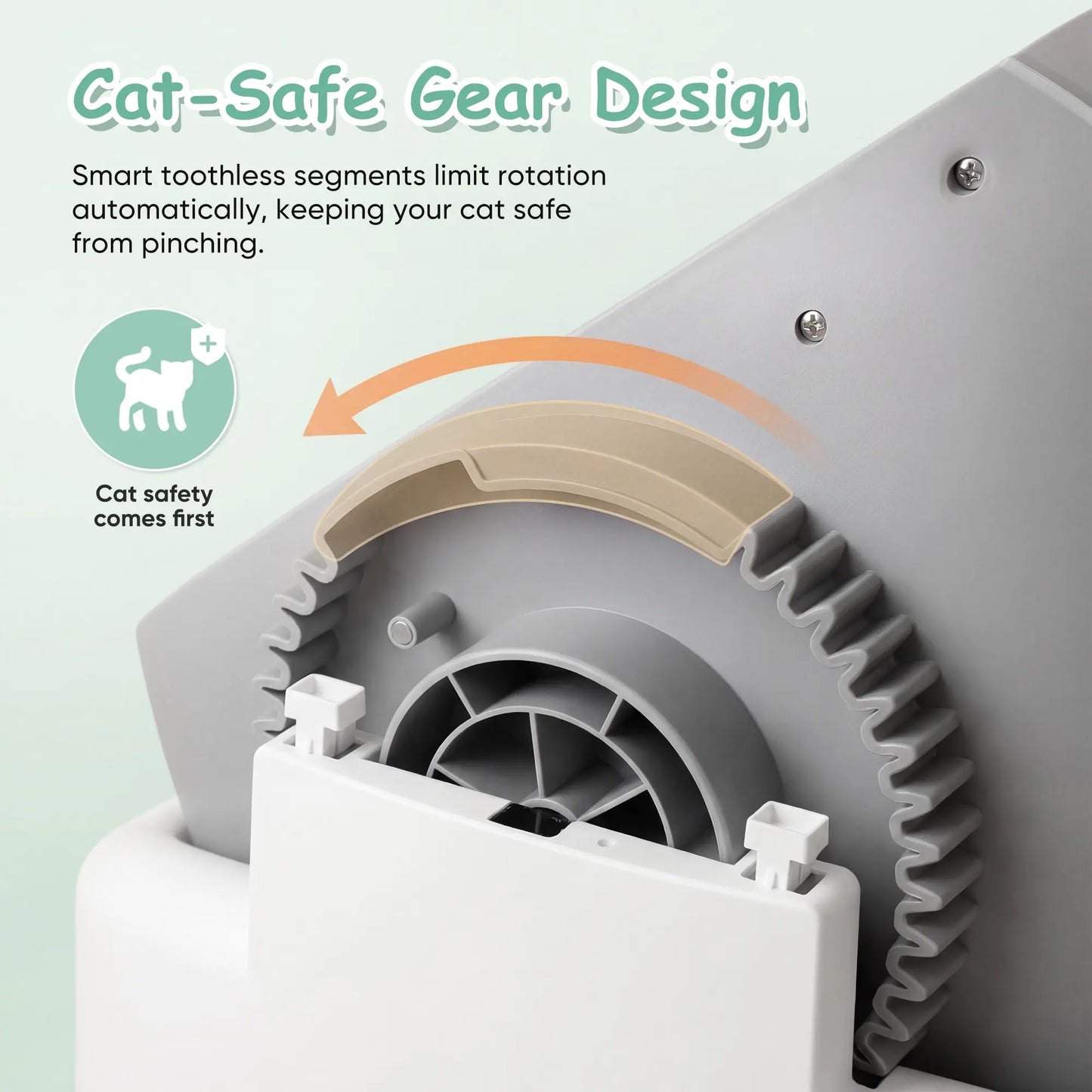 Warcat Next-Generation Automatic Open-Top Cat Litter Box with Simplified Self-Cleaning Features and Reliable Safety Sensors, App-Free Design for User Convenience