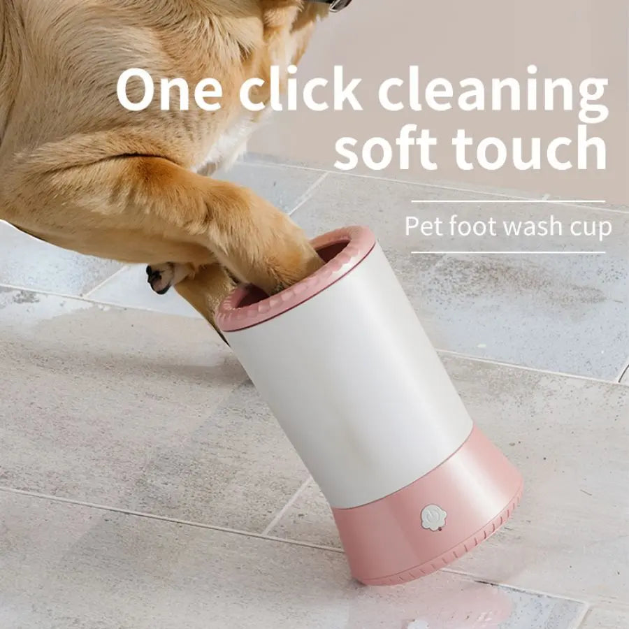 2025 All for Paws Portable Automatic Dog Paw Cleaner with Free Towels - USB Rechargeable Device for Cleaning Muddy Paws, Safe for Pets