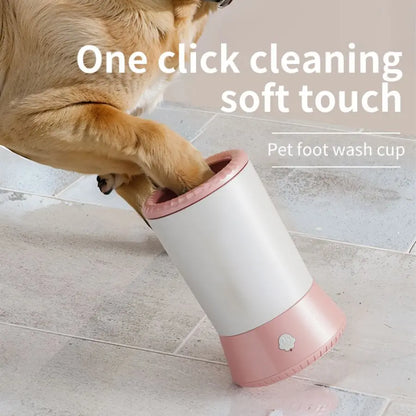 2025 All for Paws Portable Automatic Dog Paw Cleaner with Free Towels - USB Rechargeable Device for Cleaning Muddy Paws, Safe for Pets